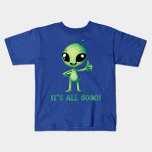 Alien Flashing a Thumbs Up Kids T-Shirt